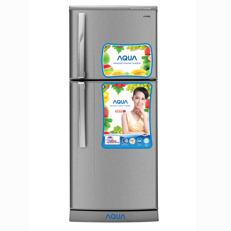 Tủ lạnh Aqua AQR-U185AN màu thép không rỉ (SU)