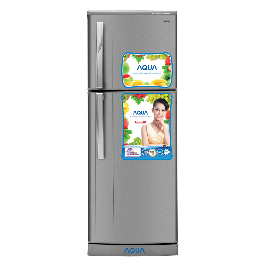 Tủ lạnh Aqua AQR-U205AN màu thép không rỉ (SU)